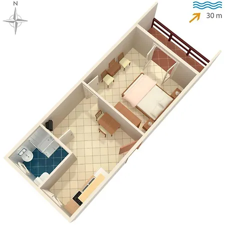 By The Sea Pag - 4119 Apartment *